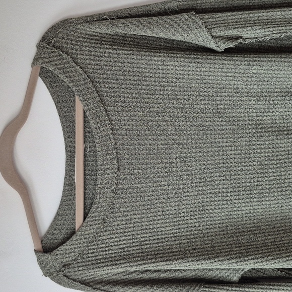 Free People Sage Green Ribbed Tunic - Picture 4 of 8